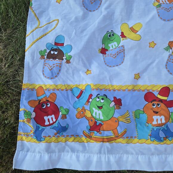 Vintage M&Ms Candy Twin Sheet By Cannon - Picture 3 of 13